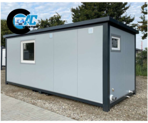 Conteneur Bureau 6,00 X 2,40m Avec Wc, Douche Et Cuisinette- Neuf