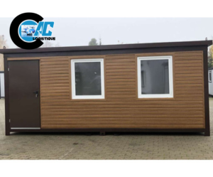 Conteneur Bureau 6 X 2,40m Couleur Bois- Neuf