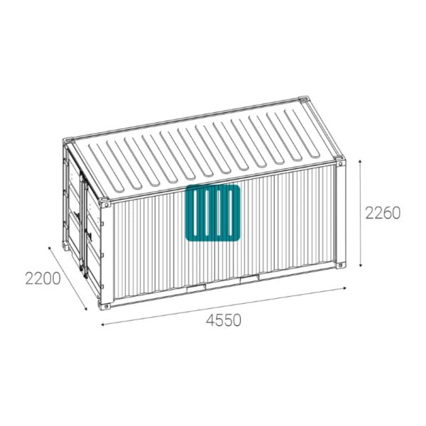 Conteneur de stockage 15 pieds Occasion
